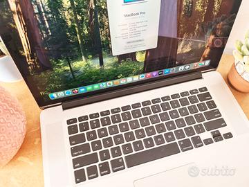 MacBook Pro 15" Retina i7 Quad-Core 3.2GHz 512 Gb