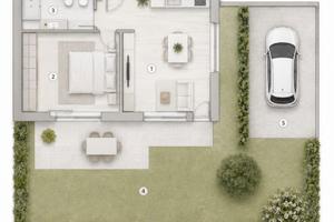 Bilocale con giardino e posto auto a Tradate