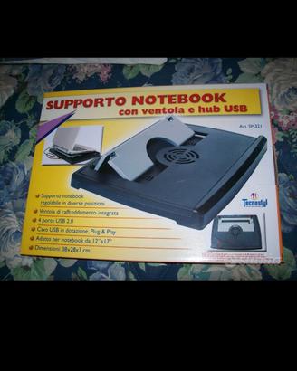 supporto notebook ventola Hub 4usb