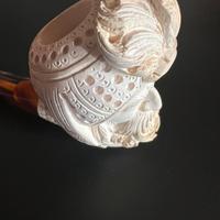 Pipa in Schiuma di mare decorata
