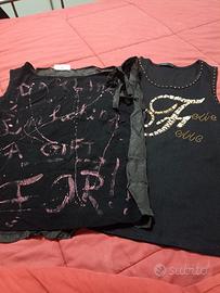 2 canotte nere ragazza 