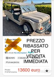 Citroen Mehari 1979 - Freni a disco - telaio sano