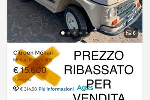 Citroen Mehari 1979 - Freni a disco - telaio sano