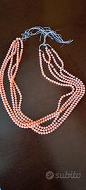 Collana corallo rosa