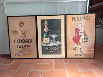 N.3 Stampe Ferrari Trento in quadro