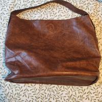 Borsa a spalla marrone