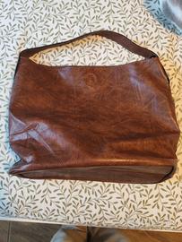 Borsa a spalla marrone