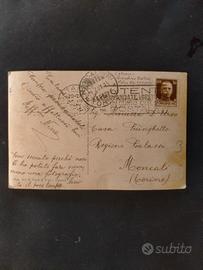 cartolina affrancata del 1937