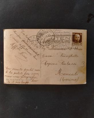 cartolina affrancata del 1937