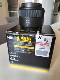 Nikon 40 F2 AF Z NITAL gar.2026