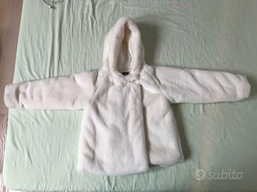 Cappottino bianco bambina 3 anni