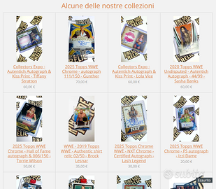 Carte autografate limitate WWE