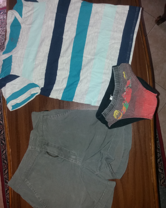 Pantaloni corti e magliette estivi