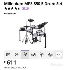 Batteria Millenium MPS-850 E-Drum Set