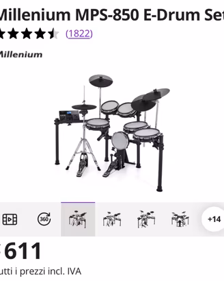 Batteria Millenium MPS-850 E-Drum Set