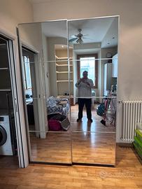 Armadio Pax Ikea 2 ante scorrevoli a specchio