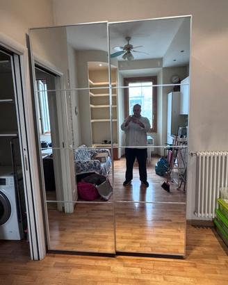 Armadio Pax Ikea 2 ante scorrevoli a specchio