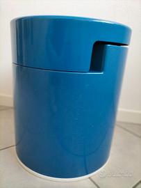 Sgabello anni '80 con contenitore modello 'Rolle'