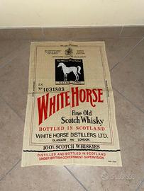 WHITE HORSE SCOTCH WHISKY TELO IN LINO IRLANDESE