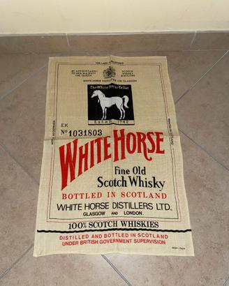 WHITE HORSE SCOTCH WHISKY TELO IN LINO IRLANDESE
