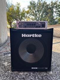 Stack Testata Ampeg e cassa Hartke