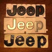 3 scritte jeep da cofano