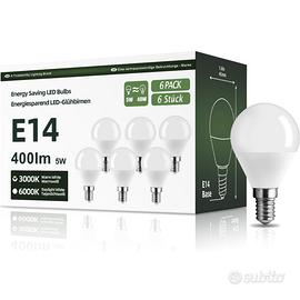 NUOVE Lampadine a LED E14,Luce Bianca Calda 3000K