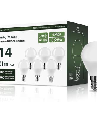 NUOVE Lampadine a LED E14,Luce Bianca Calda 3000K