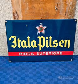 Insegna Tabella Smaltata Itala Pilsen