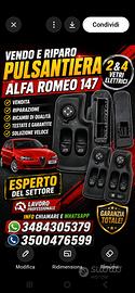 pulsantiera alfa romeo 147.  2&4 vetri elettrici 