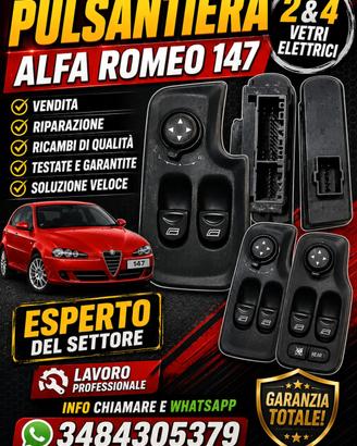 pulsantiera alfa romeo 147.  2&4 vetri elettrici 