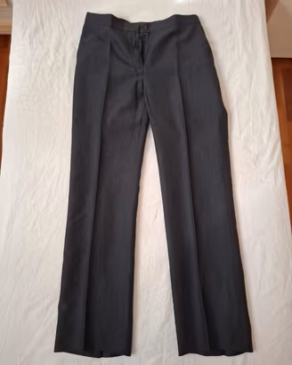Pantaloni NUOVI MaxMara Grigio Lana/Lino Taglia 42