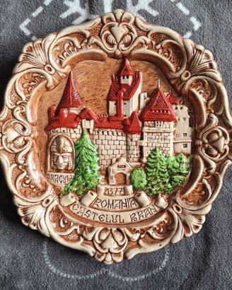 Originale Piatto Castello conte Dracula Transilvan