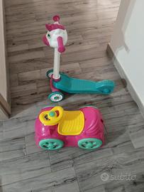 monopattino e trenino 