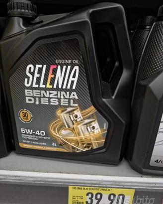 N.2 Olio Selenia 5W-40 confezioni da 4 litri