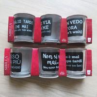 Doppio set per 6 bicchieri vetro Sibilla Galileo