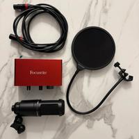 Scheda Audio+Microfono ( xrl e antipop in omaggio)