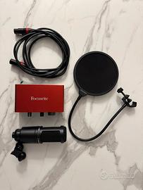 Scheda Audio+Microfono ( xrl e antipop in omaggio)