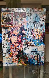 Quadro pop art su alluminio 75x100 - John Lennon