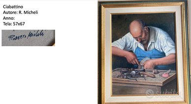 QUADRO CON CORNICE: CIABATTINO MICHELI 57X67