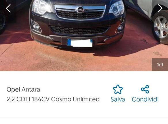 OPEL Antara 2.2 CDTI 184cv automatic 4×4 Cosmo