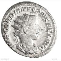 Moneta romana in Argento, Antoniniano.