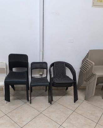 sedie per ristorazione  singole/a blocco