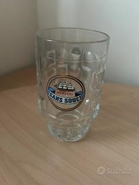 6 boccali birra Moretti Sans Souci anni 80 nuovi