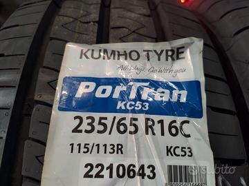 2 PNEUMATICI NUOVI 235 65 16CFURGONE CARICO - KUMH