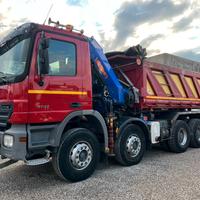 Mercedes-Benz Actros 4141K RIBALTABILE con gru 8x4
