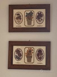 Quadri con fiori secchi