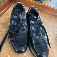 Hogan donna blu con pagliette e beige sfoderate