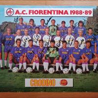 FIORENTINA CALCIO 1988/89 con autografi originali
