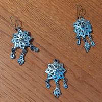 orecchini e ciondolo filigrana